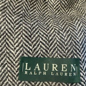 NWT Men’s Lauren Ralph Lauren (POLO) Sport Coat 44 S Herringbone Black and White